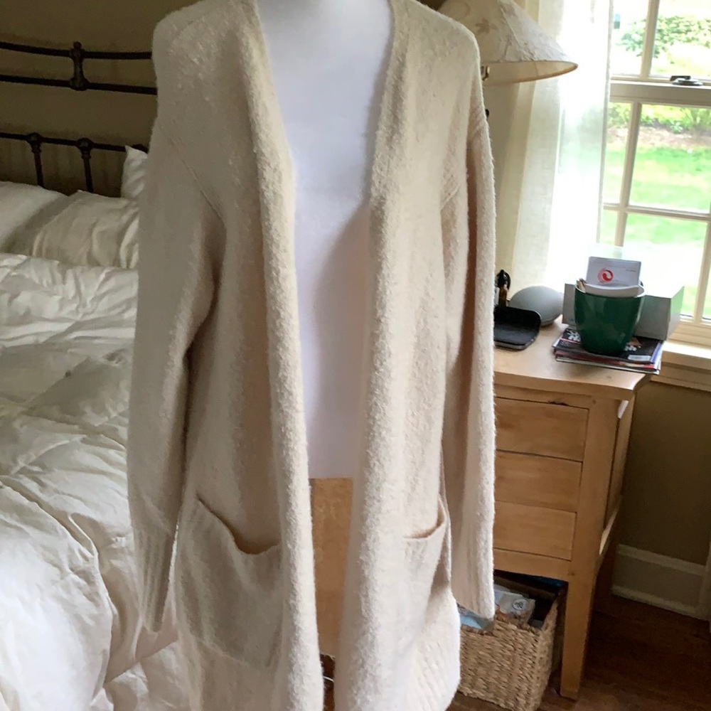 J crew soft fuzzy cardigan